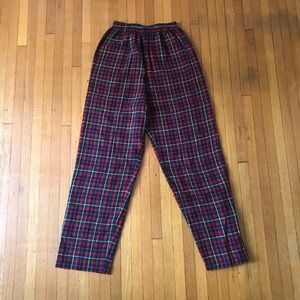 Vintage Plaid Trousers